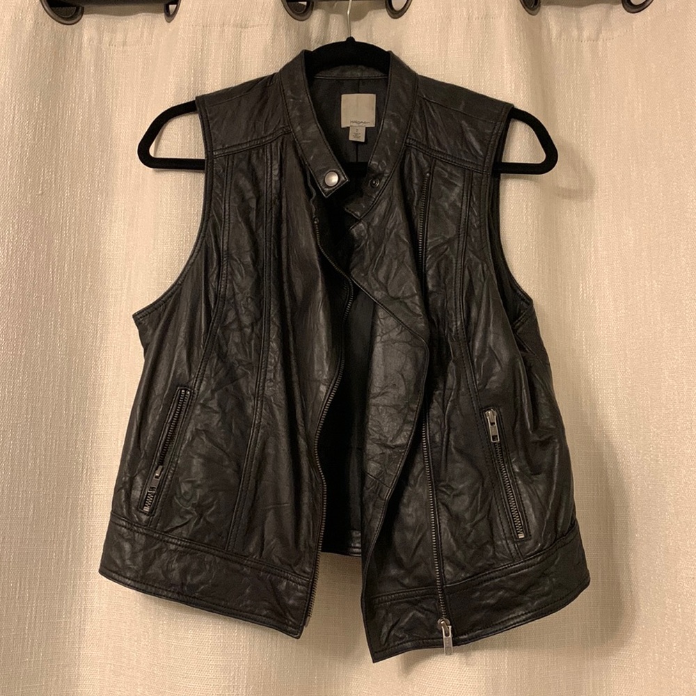 Halogen Leather Vest